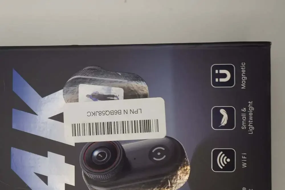 Vidcastive L20 Mini Action Camera with Magnetic Mount and Accessories